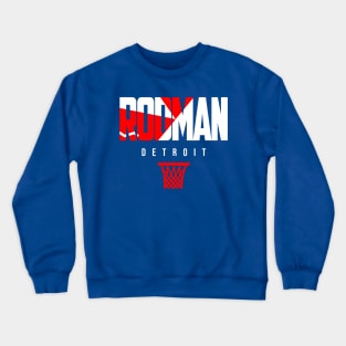 Rodman Detroit Basketball Crewneck Sweatshirt